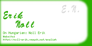 erik noll business card